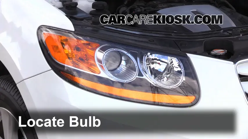 2010 Hyundai Santa Fe SE 3.5L V6 Lights Turn Signal - Front (replace bulb)